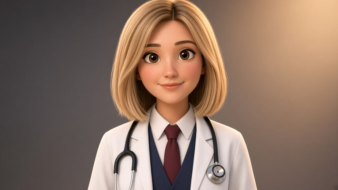 Dr. Ting, charcoal studio portrait, burgundy tie